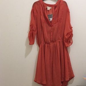 Staring at Stars orange crepe dress
